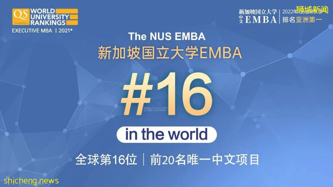 2021QS EMBA排名公布！亚洲第一，果然是它