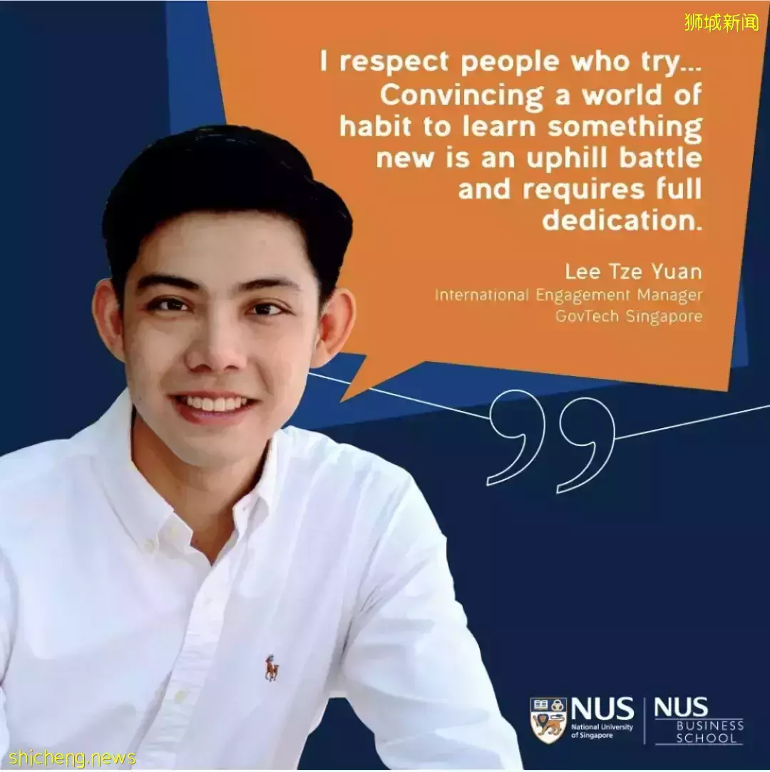 从纽约回到新加坡,他选择加入了政府机构