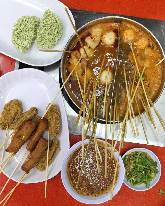 大馬風味沙爹Lok Lok，一支S$0.80 ！Malaysian Local Delights 開至淩晨2點，深夜覓食好去處