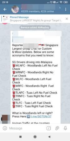 新加坡司机开群组“通水” 躲避执法 来新山添便宜油
