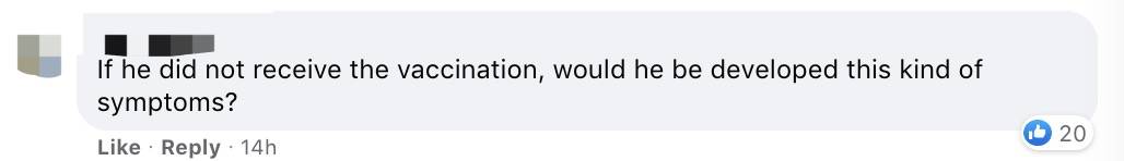 72歲老人接種疫苗後心髒驟停、生死不明!衛生部回應了