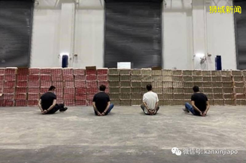4名中国籍男子疑走私4000多条香烟进新加坡，被逮捕