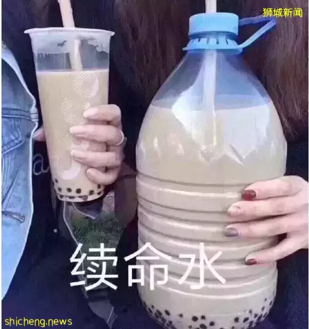 新加坡春节期间也能喝上欢乐泡泡茶，过年了就让再胖两斤吧