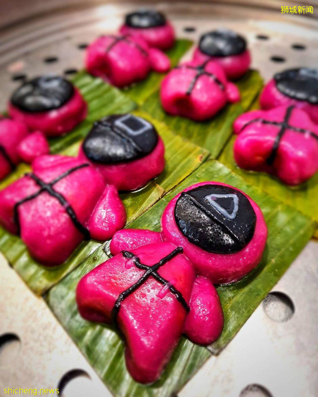 教你制作“鱿鱼游戏”红衣人红龟粿!可爱又好吃、上课结束后带着一盒红龟糕回家🏠