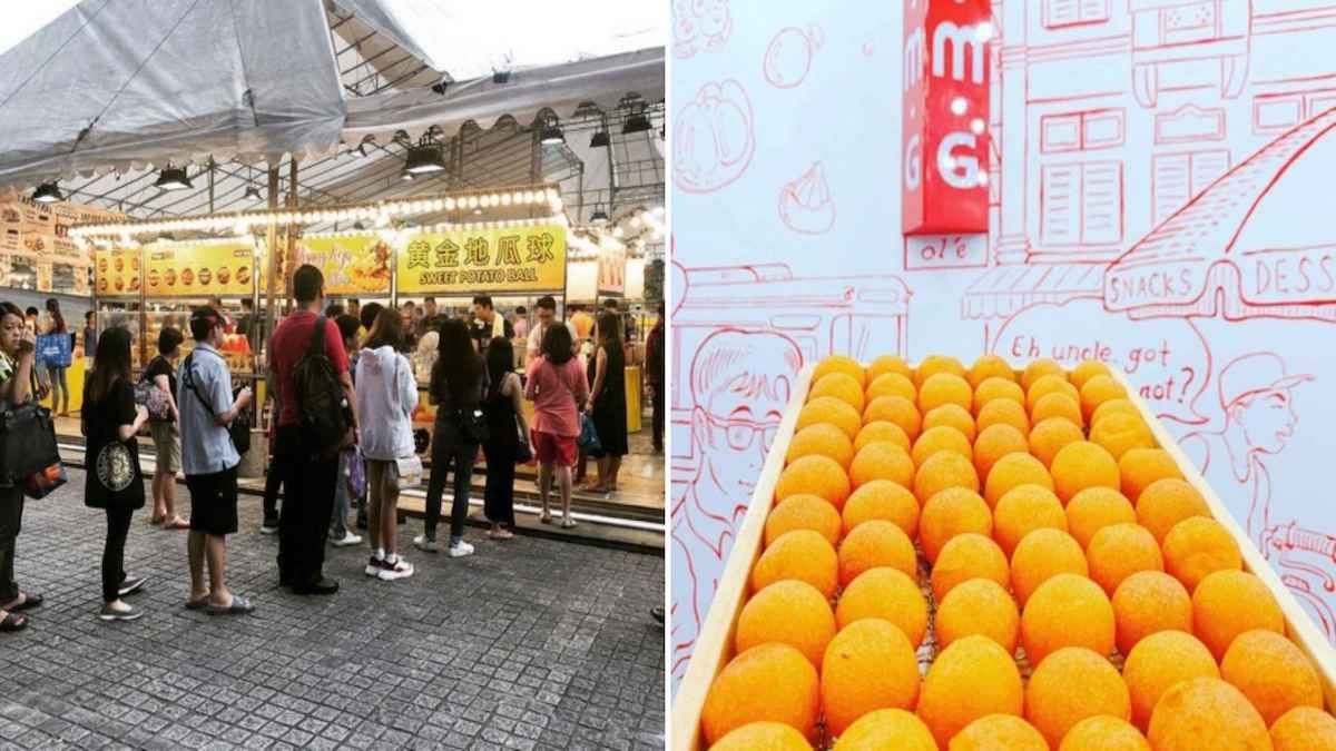 夜市的O.M.G“黄金地瓜球”现在在Haji Lane开店啦
