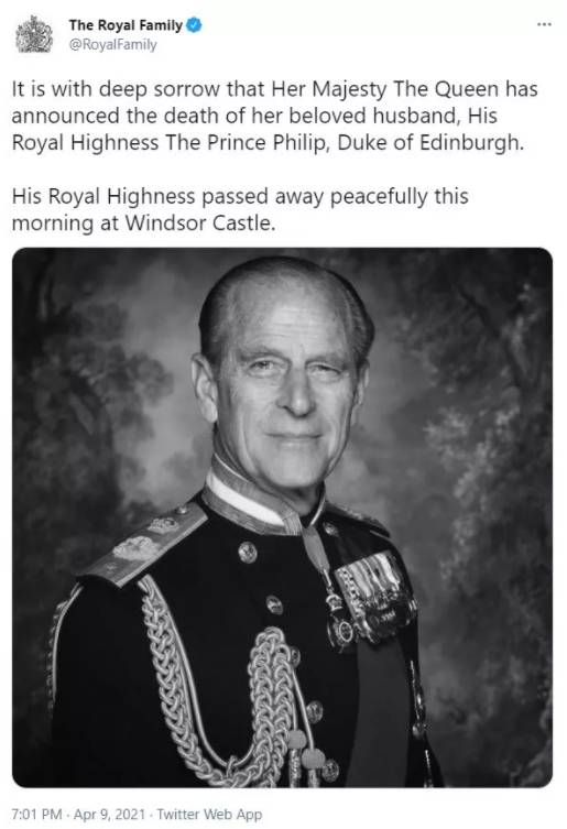 英女王99岁丈夫逝世，曾5次到访新加坡，参观乌节路商场、女皇镇大巴窑组屋