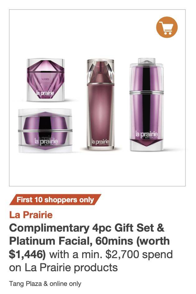 La Mer送出400新幣豪禮！SK II, YSL等專櫃推出超值套裝！LEGO 7折！家居廚具4折起！通通疊加額外12%返現！TANGS會員日來啦