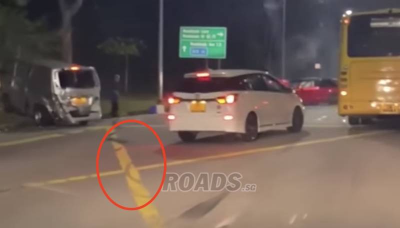 新加坡恐怖車禍!貨車跟奧迪馬路上競賽,被撞爛是它