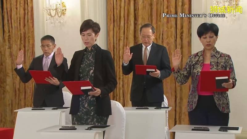 多圖!李顯龍宣誓就任新一屆的新加坡總理,反對黨議員也來了