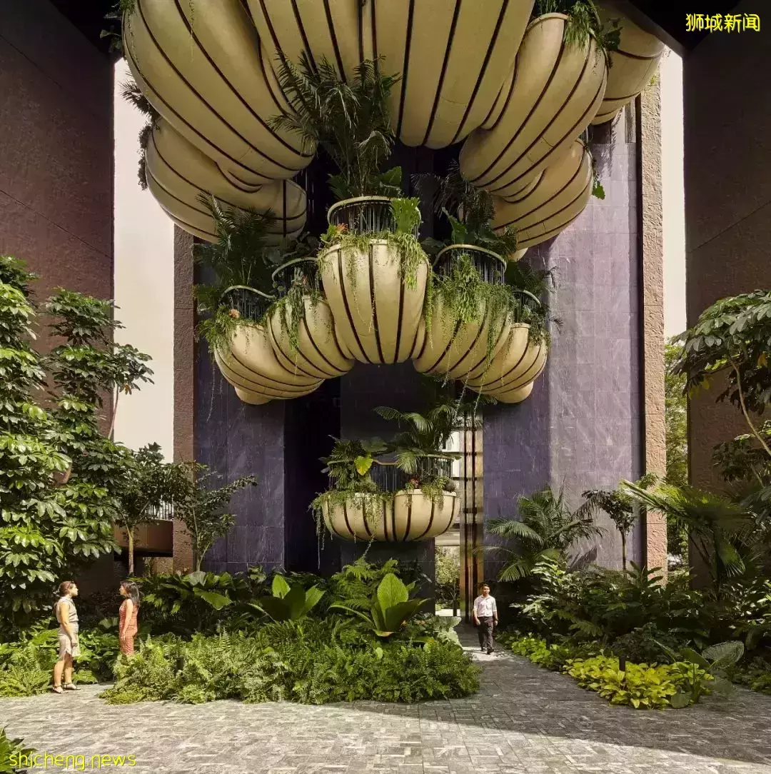 垂直绿化立面——新加坡豪华公寓