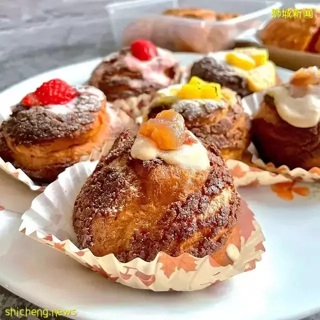 网友力推Everton Park烘焙小店Morimori Yogashi🥖招牌大蒜芝士面包+猫山王泡芙,馅多味佳👍