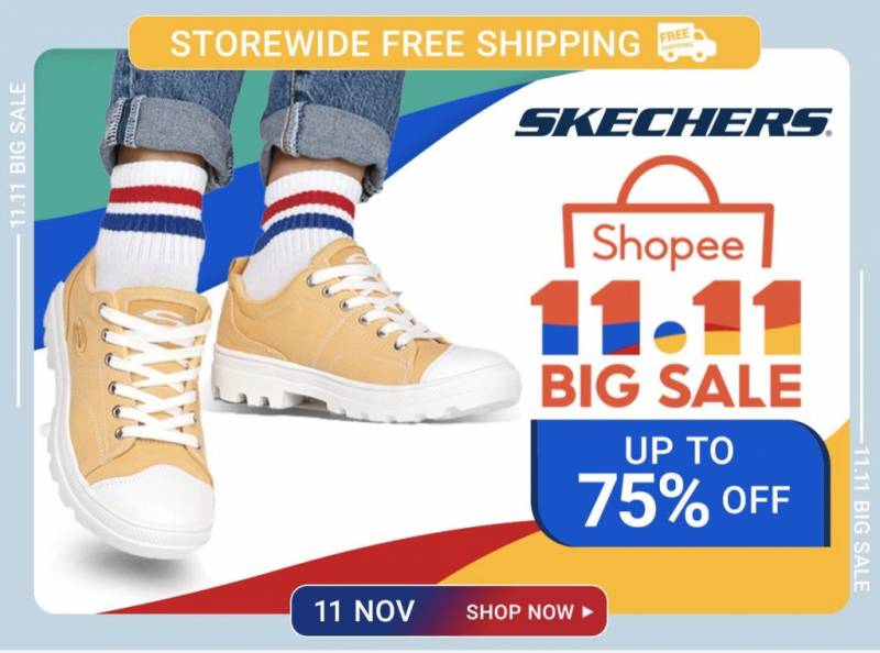 Skechers 11月特賣場💰 精選商品僅售S$1!全島分店均可用優惠價,購入第二件商品