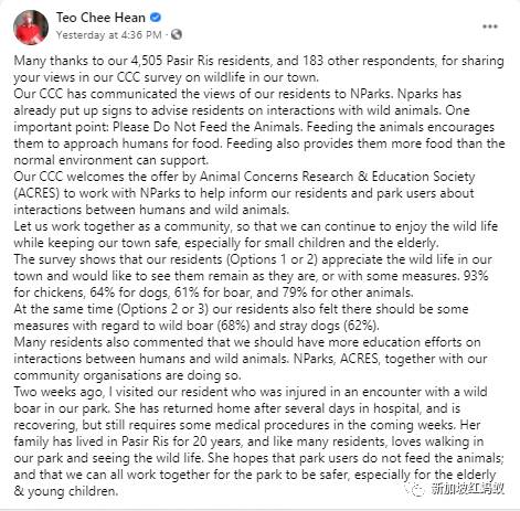 新加坡有多民主? 野鸡、流浪狗和野猪的去留,须由区内居民投票表决