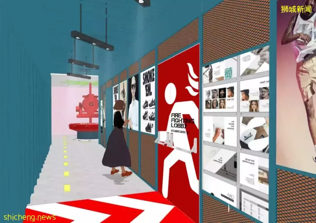 新加坡老商場改造,用工業霓虹升級視覺地標