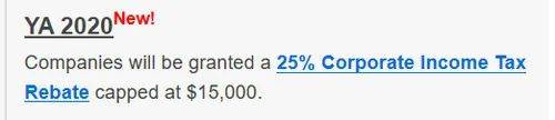如何计算新加坡公司企业税减免