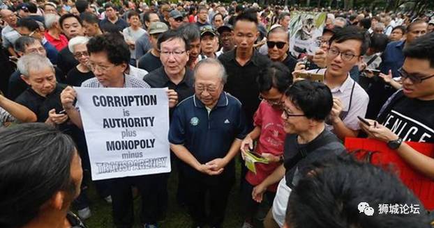 弄啥嘞？！新加坡数百人抗议，前总统候选人也来“助阵”~~