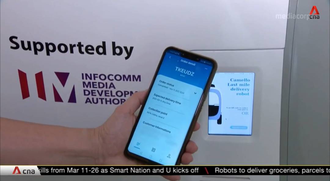 新加坡榜鹅社区试行机器人送货,助居民告别“一袋米要扛二楼”