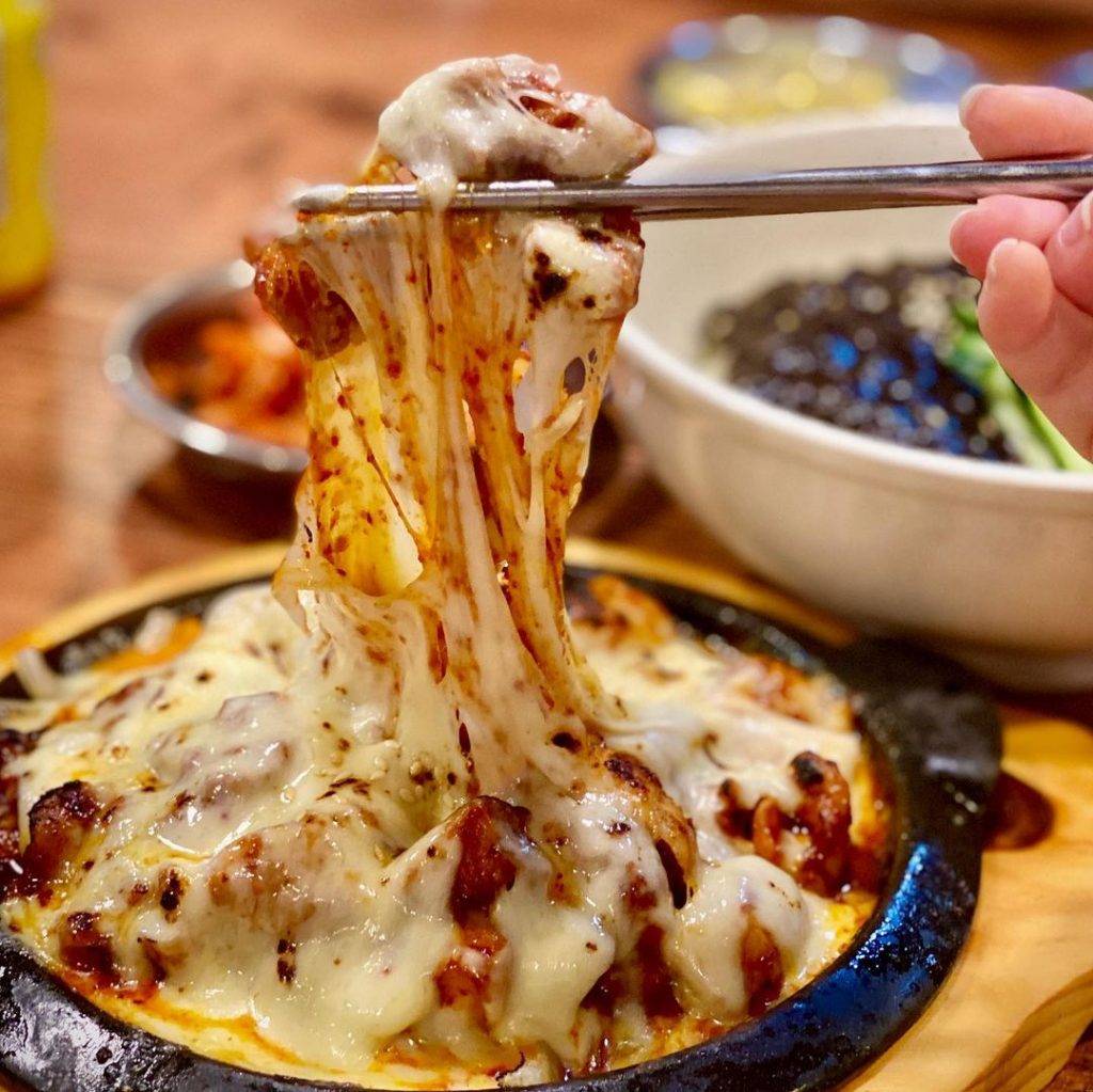 HoHo Korean Restaurant芝士辣炒鸡肉🧀超强拉丝、香辣微甜,刷爆你的卡路里😈