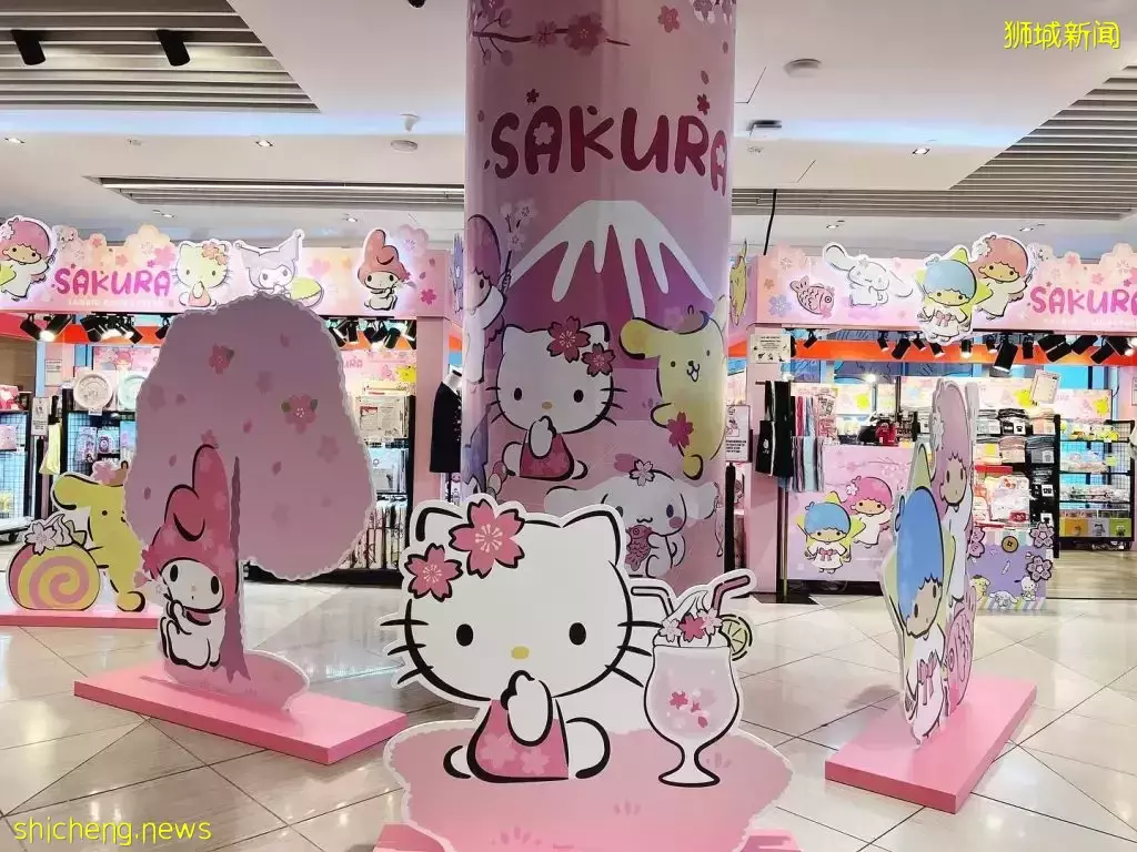 櫻花主題限定快閃活動@Suntec City，迪士尼&amp;Hello Kitty全都有