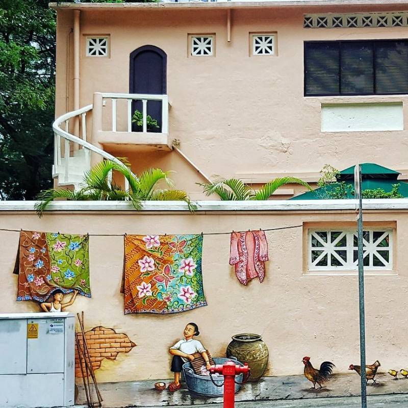 玩转小红点!新加坡壁画合集,穿梭繁华街道 打卡文艺小巷