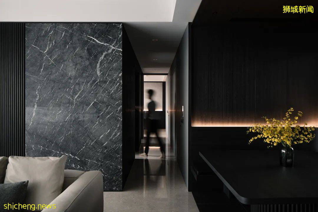 146㎡ 黑色调公寓,打造别样的轻奢感