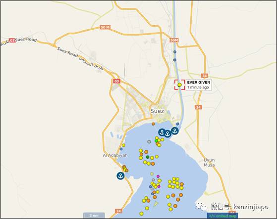 台湾货船横跨搁浅苏伊士运河!新加坡交通部长担忧