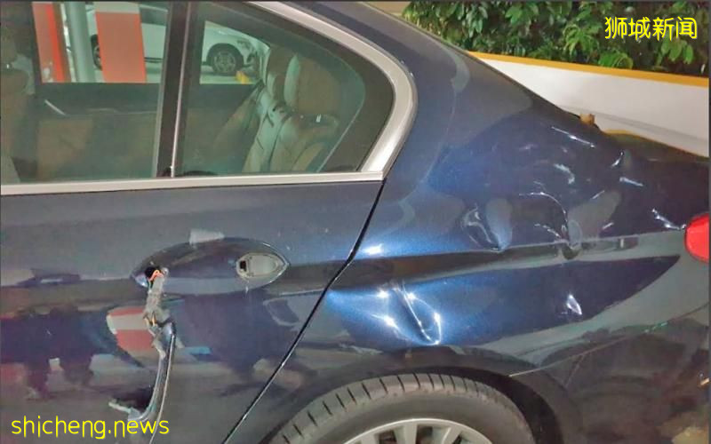 疑“点错相” 宝马车被人砸