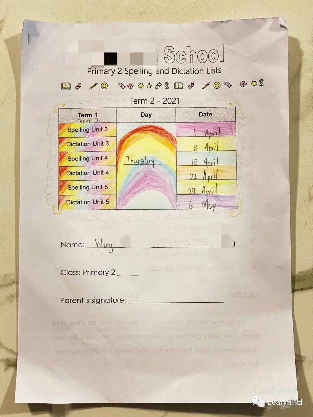 宝妈分享 新加坡小学一二年级没有考试,作业都写些啥