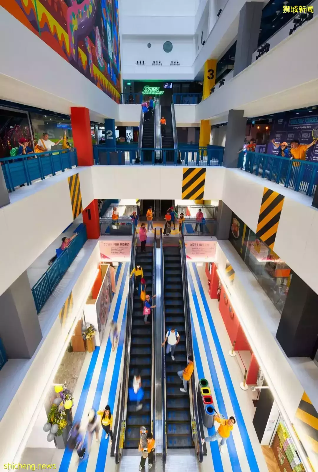 新加坡老商場改造,用工業霓虹升級視覺地標