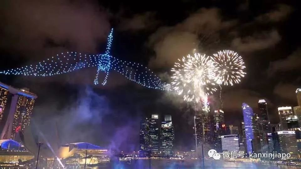 超酷炫！2020跨年烟火，无人机方阵，灯光秀照亮新加坡