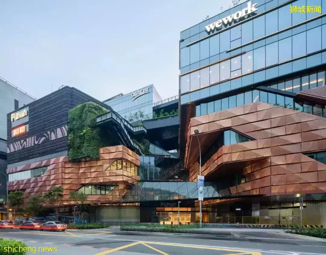 新加坡Funan商業綜合體的立體綠化