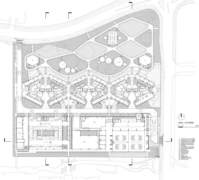 新加坡“天空之城”– 從地面到頂層自由穿梭的舒適型高密度公寓