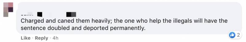 偷渡團夥成員確診新冠！網友建議他遊泳離開新加坡