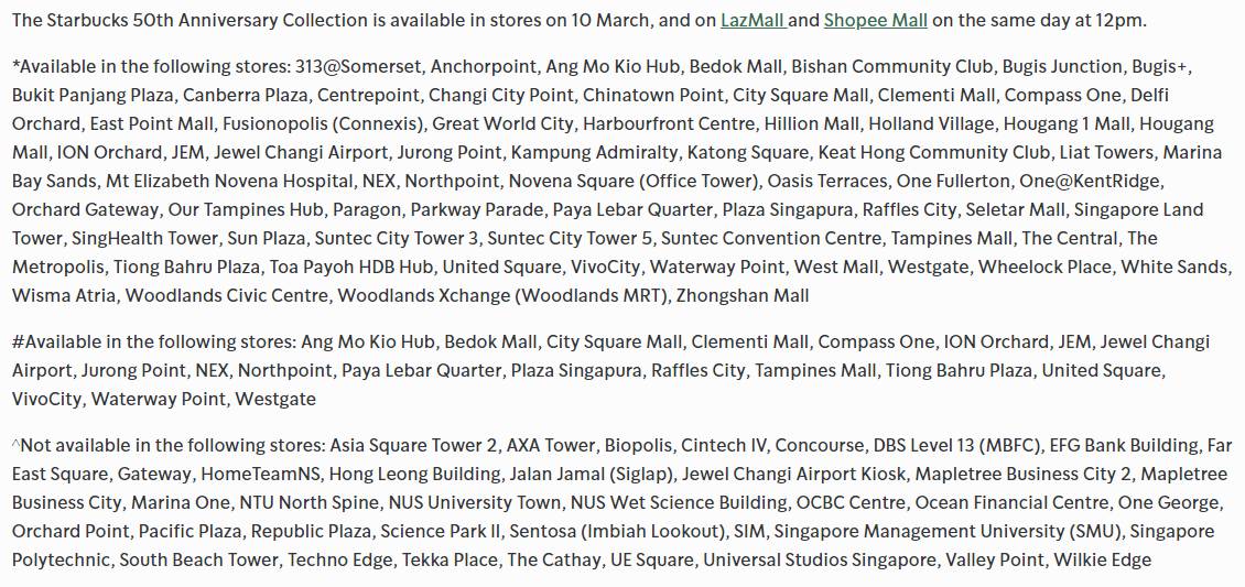 Starbucks 50歲生日快樂🎉清新薄荷綠、手繪漫畫風,周年紀念商品3月10日起售賣🛒